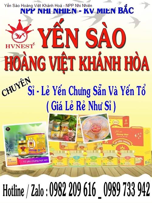 Bảng giá Yến Sào Hoàng Việt Khánh Hoà - NPP Nhi Nhiên