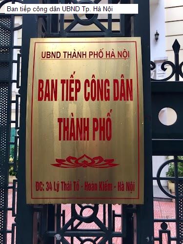Ban tiếp công dân UBND Tp. Hà Nội