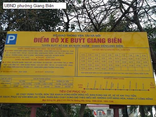 UBND phường Giang Biên
