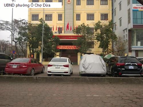 UBND phường Ô Chợ Dừa
