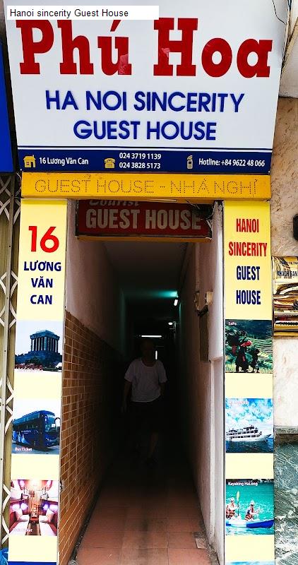 Bảng giá Hanoi sincerity Guest House